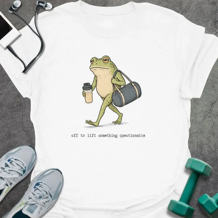 Frog Lifts T-Shirt - Gym Graphic Tee - Gift for Gym Lovers - Unisex