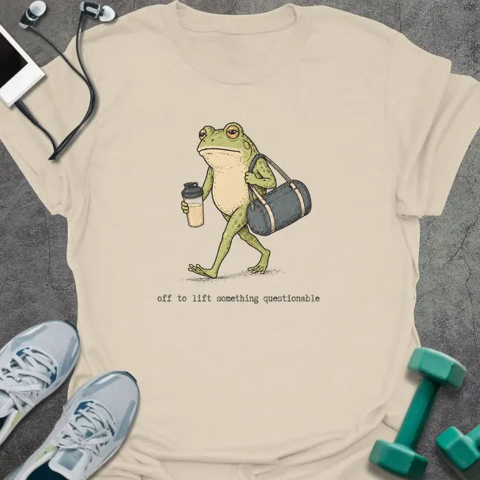 Frog Lifts T-Shirt - Gym Graphic Tee - Gift for Gym Lovers - Unisex