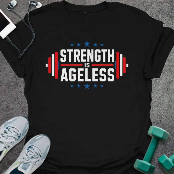 Ageless Badge T-Shirt - Gym Graphic Tee - Gift for Gym Lovers - Unisex
