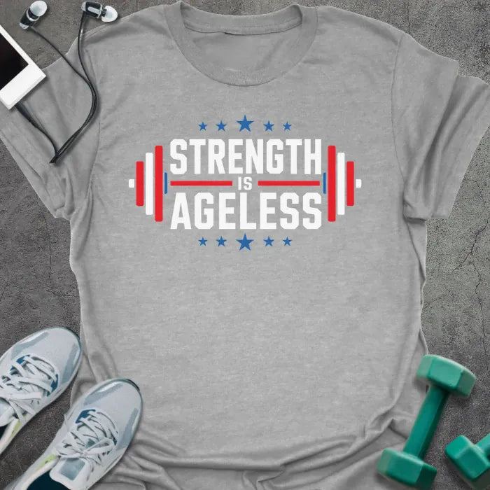 Ageless Badge T-Shirt - Gym Graphic Tee - Gift for Gym Lovers - Unisex