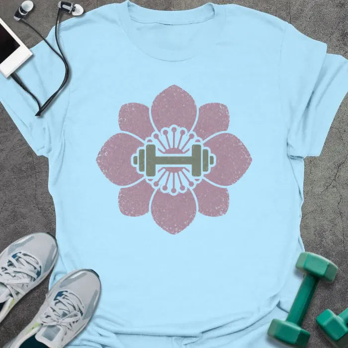Cherry Dumbbell T-Shirt - Gym Graphic Tee - Gift for Gym Lovers - Unisex