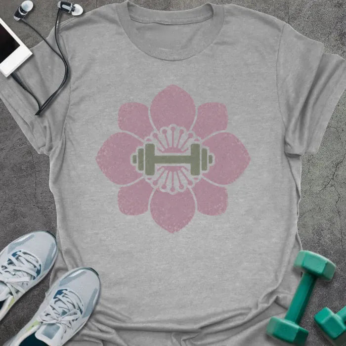 Cherry Dumbbell T-Shirt - Gym Graphic Tee - Gift for Gym Lovers - Unisex