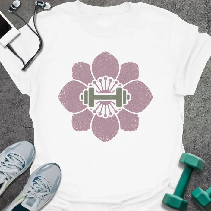Cherry Dumbbell T-Shirt - Gym Graphic Tee - Gift for Gym Lovers - Unisex