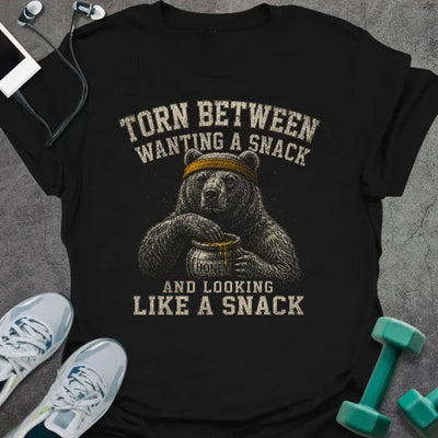 Bear Snack T-Shirt - Gym Graphic Tee - Gift for Gym Lovers - Unisex