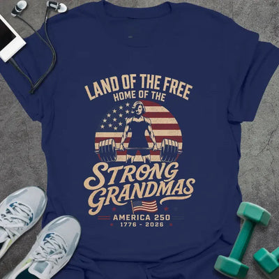 Strong Grandmas T-Shirt - Gym Graphic Tee - Gift for Gym Lovers - Unisex
