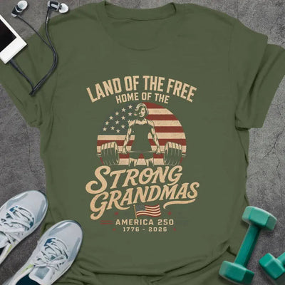 Strong Grandmas T-Shirt - Gym Graphic Tee - Gift for Gym Lovers - Unisex