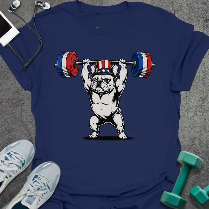 Frenchie Presses T-Shirt - Gym Graphic Tee - Gift for Gym Lovers - Unisex