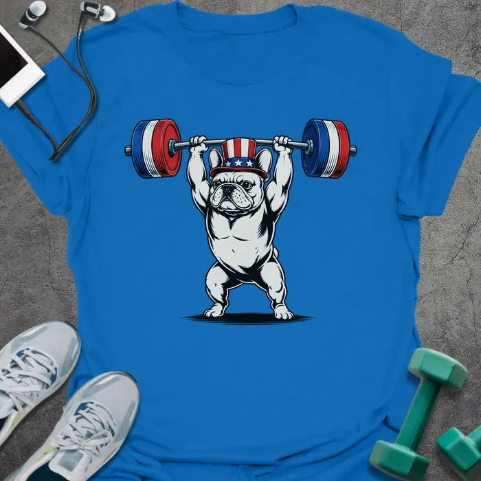 Frenchie Presses T-Shirt - Gym Graphic Tee - Gift for Gym Lovers - Unisex