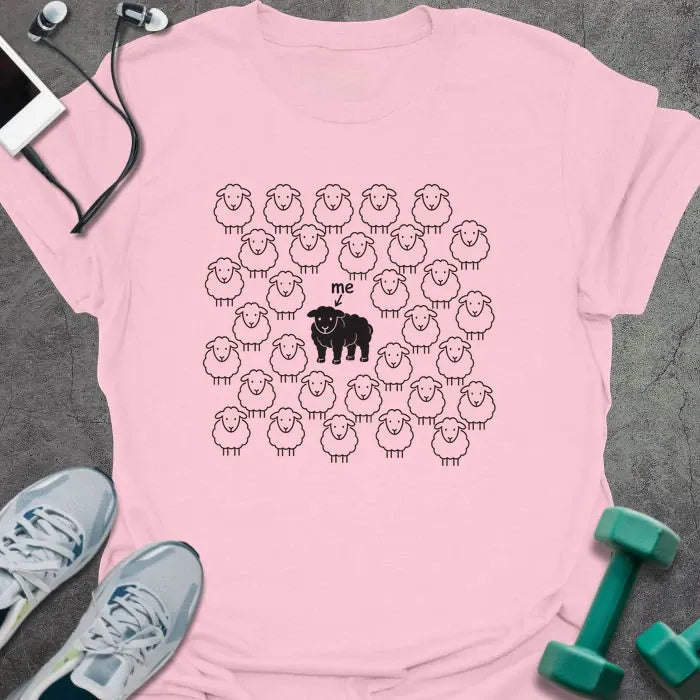 Black Sheep T-Shirt - Gym Graphic Tee - Gift for Gym Lovers - Unisex