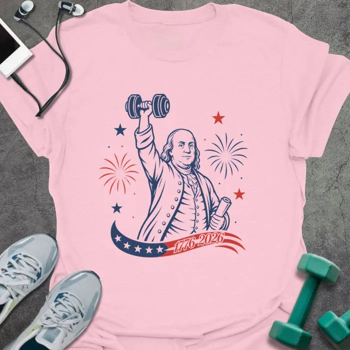 Franklin Celebrates T-Shirt - Gym Graphic Tee - Gift for Gym Lovers - Unisex
