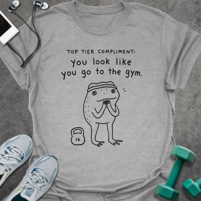 Frog Compliment T-Shirt - Gym Graphic Tee - Gift for Gym Lovers - Unisex