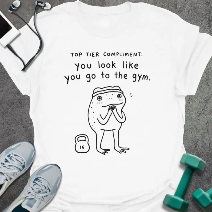 Frog Compliment T-Shirt - Gym Graphic Tee - Gift for Gym Lovers - Unisex