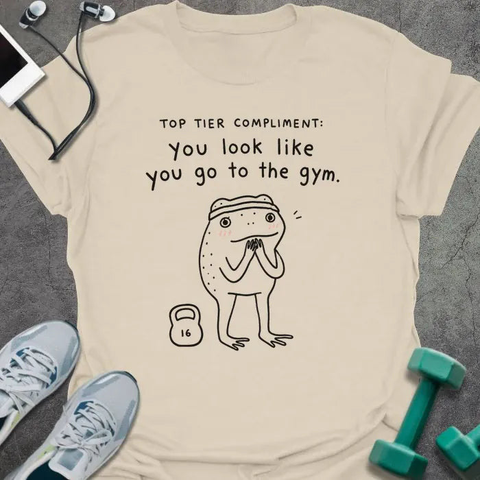 Frog Compliment T-Shirt - Gym Graphic Tee - Gift for Gym Lovers - Unisex