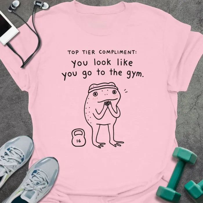 Frog Compliment T-Shirt - Gym Graphic Tee - Gift for Gym Lovers - Unisex