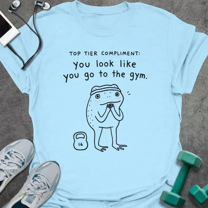 Frog Compliment T-Shirt - Gym Graphic Tee - Gift for Gym Lovers - Unisex