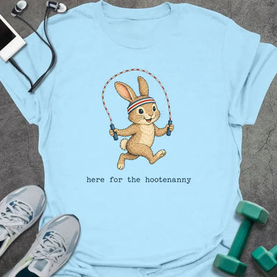 Bunny Hootenanny T-Shirt - Gym Graphic Tee - Gift for Gym Lovers - Unisex