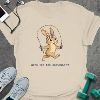 Bunny Hootenanny T-Shirt - Gym Graphic Tee - Gift for Gym Lovers - Unisex