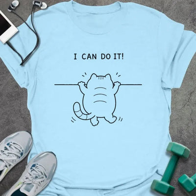 Cat Pullup T-Shirt - Gym Graphic Tee - Gift for Gym Lovers - Unisex