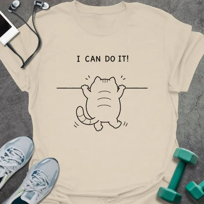 Cat Pullup T-Shirt - Gym Graphic Tee - Gift for Gym Lovers - Unisex