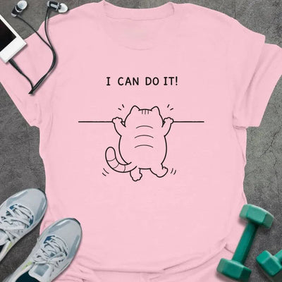 Cat Pullup T-Shirt - Gym Graphic Tee - Gift for Gym Lovers - Unisex