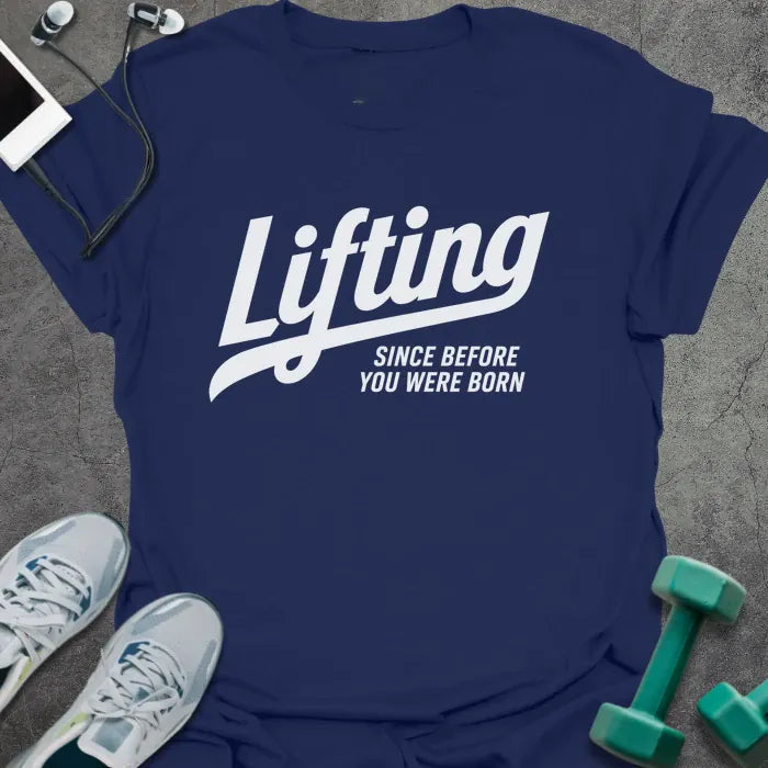 Born Lifting T-Shirt - Gym Graphic Tee - Gift for Gym Lovers - Unisex