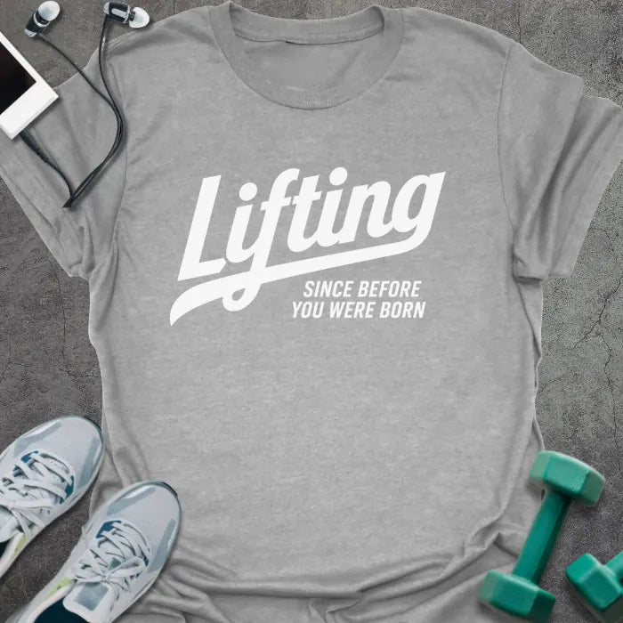 Born Lifting T-Shirt - Gym Graphic Tee - Gift for Gym Lovers - Unisex