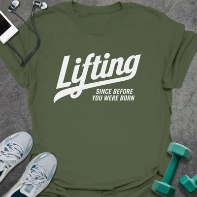 Born Lifting T-Shirt - Gym Graphic Tee - Gift for Gym Lovers - Unisex