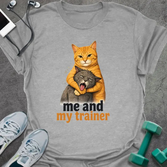 Cat Trainer T-Shirt - Gym Graphic Tee - Gift for Gym Lovers - Unisex