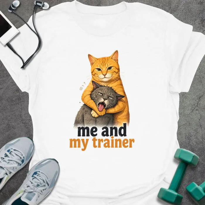 Cat Trainer T-Shirt - Gym Graphic Tee - Gift for Gym Lovers - Unisex