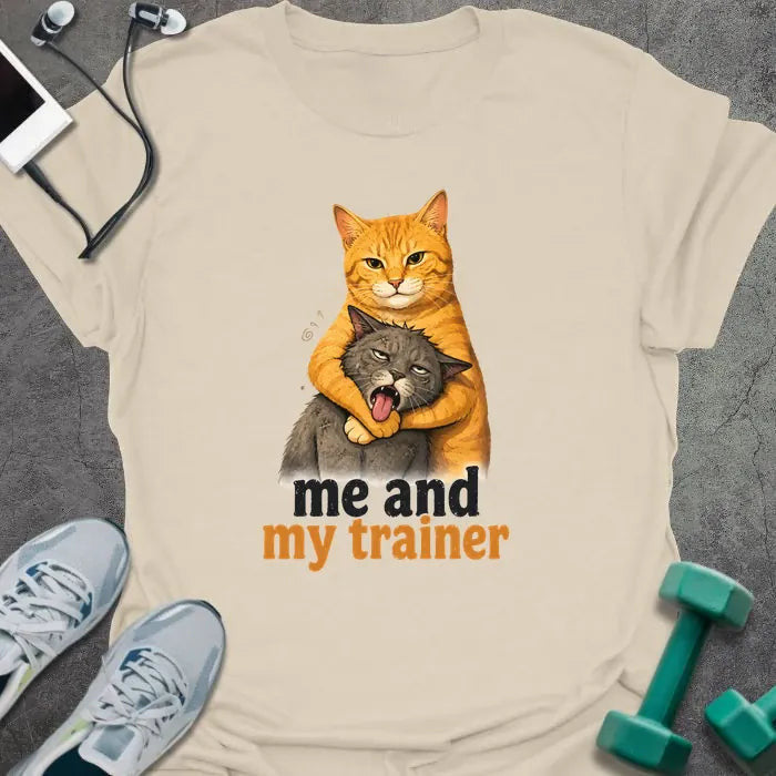 Cat Trainer T-Shirt - Gym Graphic Tee - Gift for Gym Lovers - Unisex