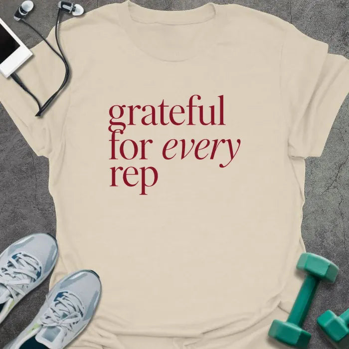 Every Rep T-Shirt - Gym Graphic Tee - Gift for Gym Lovers - Unisex