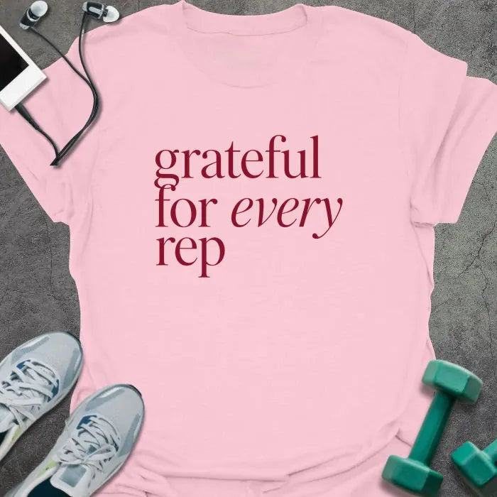 Every Rep T-Shirt - Gym Graphic Tee - Gift for Gym Lovers - Unisex