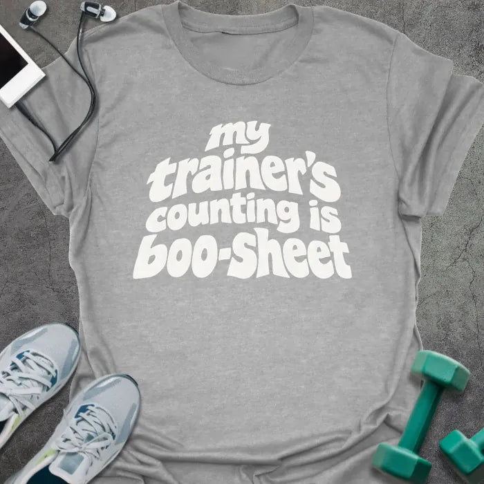 Counting Boo T-Shirt - Gym Graphic Tee - Gift for Gym Lovers - Unisex
