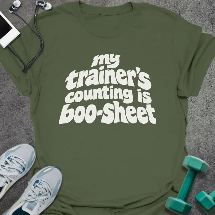Counting Boo T-Shirt - Gym Graphic Tee - Gift for Gym Lovers - Unisex