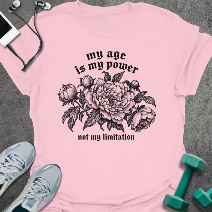 Dark Peonies T-Shirt - Gym Graphic Tee - Gift for Gym Lovers - Unisex