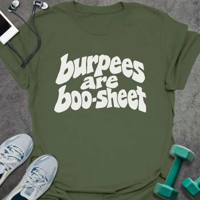 Burpees Boo T-Shirt - Gym Graphic Tee - Gift for Gym Lovers - Unisex