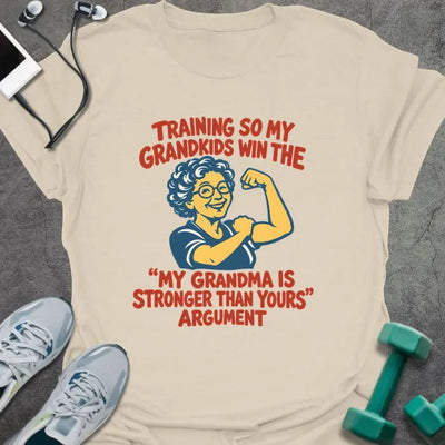 Grandma Stronger T-Shirt - Gym Graphic Tee - Gift for Gym Lovers - Unisex