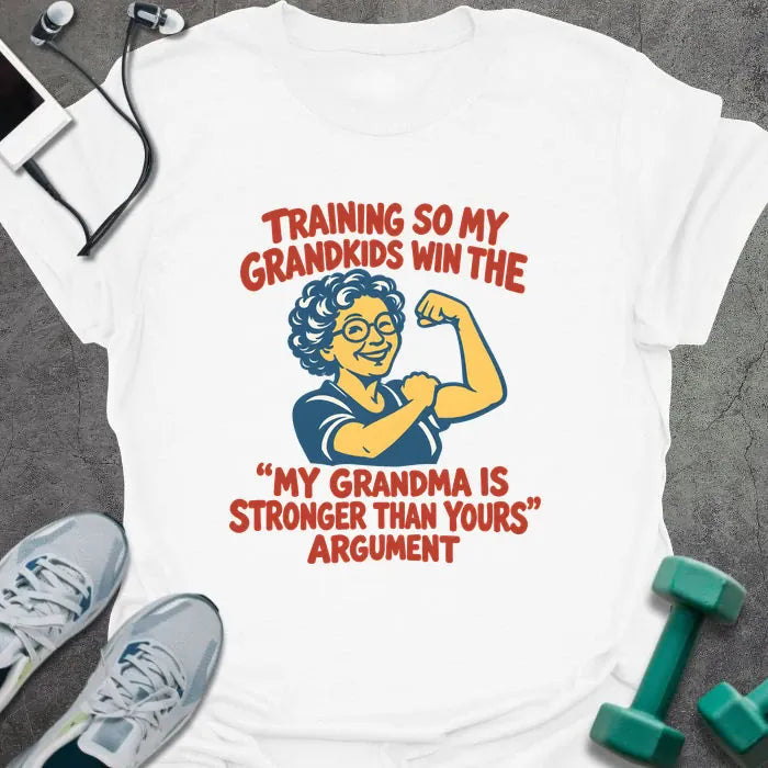 Grandma Stronger T-Shirt - Gym Graphic Tee - Gift for Gym Lovers - Unisex