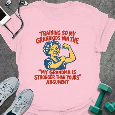 Grandma Stronger T-Shirt - Gym Graphic Tee - Gift for Gym Lovers - Unisex