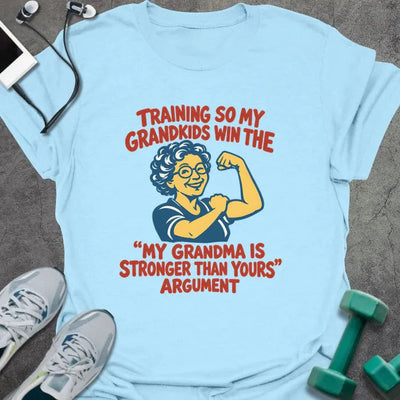 Grandma Stronger T-Shirt - Gym Graphic Tee - Gift for Gym Lovers - Unisex