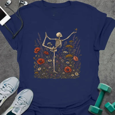 Skeleton Yoga T-Shirt - Gym Graphic Tee - Gift for Gym Lovers - Unisex