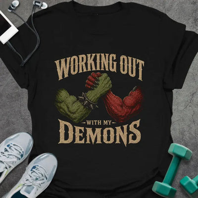Demon Workout T-Shirt - Gym Graphic Tee - Gift for Gym Lovers - Unisex