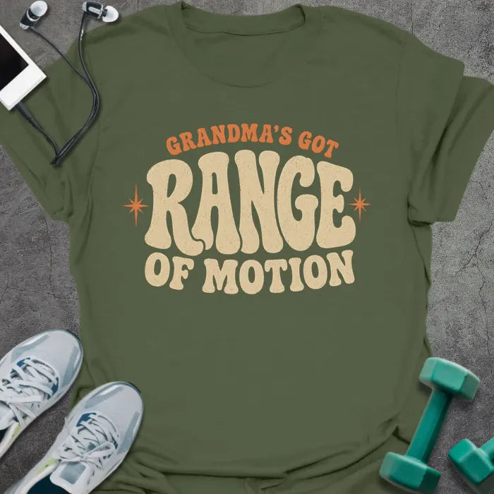 Grandma Range T-Shirt - Gym Graphic Tee - Gift for Gym Lovers - Unisex