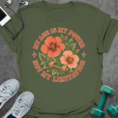 Age Power T-Shirt - Gym Graphic Tee - Gift for Gym Lovers - Unisex