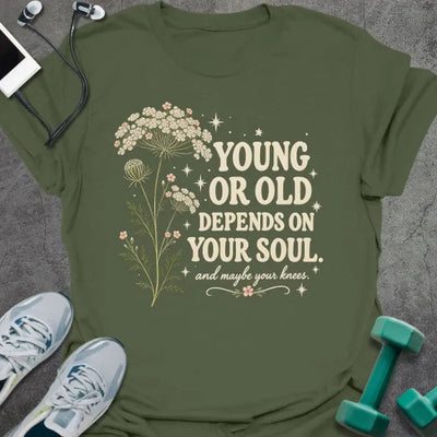 Depends Soul T-Shirt - Gym Graphic Tee - Gift for Gym Lovers - Unisex