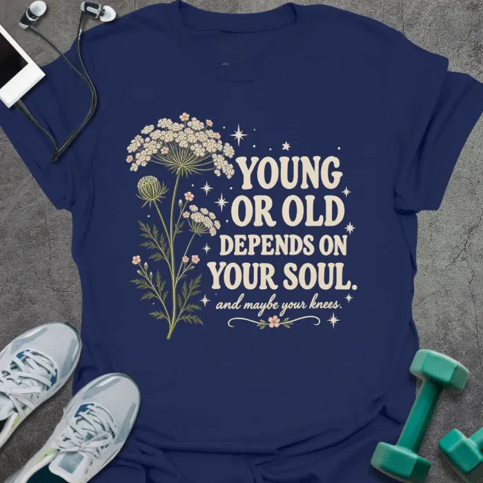 Depends Soul T-Shirt - Gym Graphic Tee - Gift for Gym Lovers - Unisex