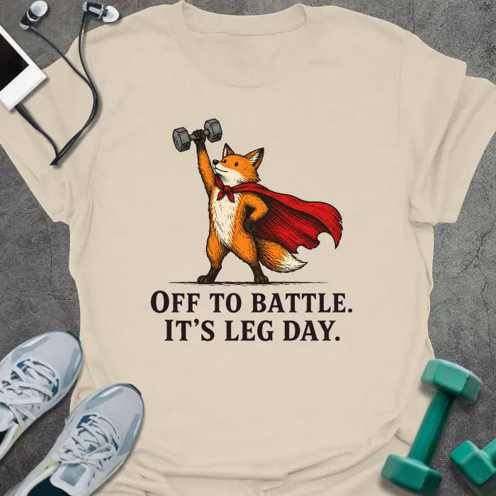 Fox Leg T-Shirt - Gym Graphic Tee - Gift for Gym Lovers - Unisex