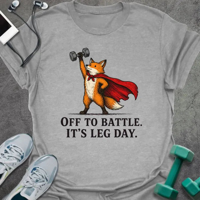 Fox Leg T-Shirt - Gym Graphic Tee - Gift for Gym Lovers - Unisex