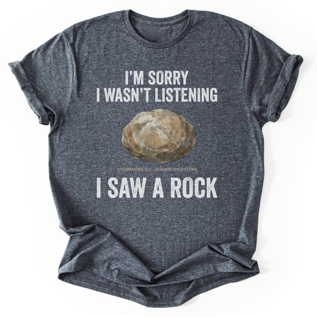 Distracted Rock Specimen T-Shirt - Nature Graphic Tee - Gift for Nature Lovers - Unisex