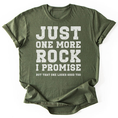 Just One More Rock T-Shirt - Nature Graphic Tee - Gift for Nature Lovers - Unisex